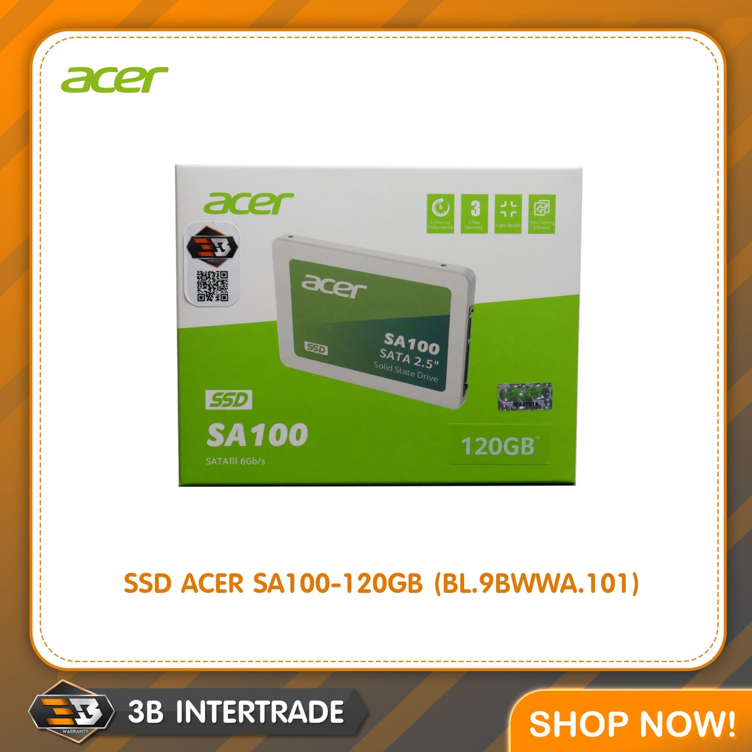 SSD ACER SA100-120GB (BL.9BWWA.101)