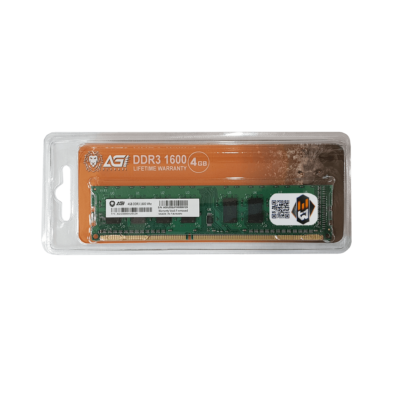 RAM PC (แรมพีซี) AGI UD 4GB DDR3 1600MHz