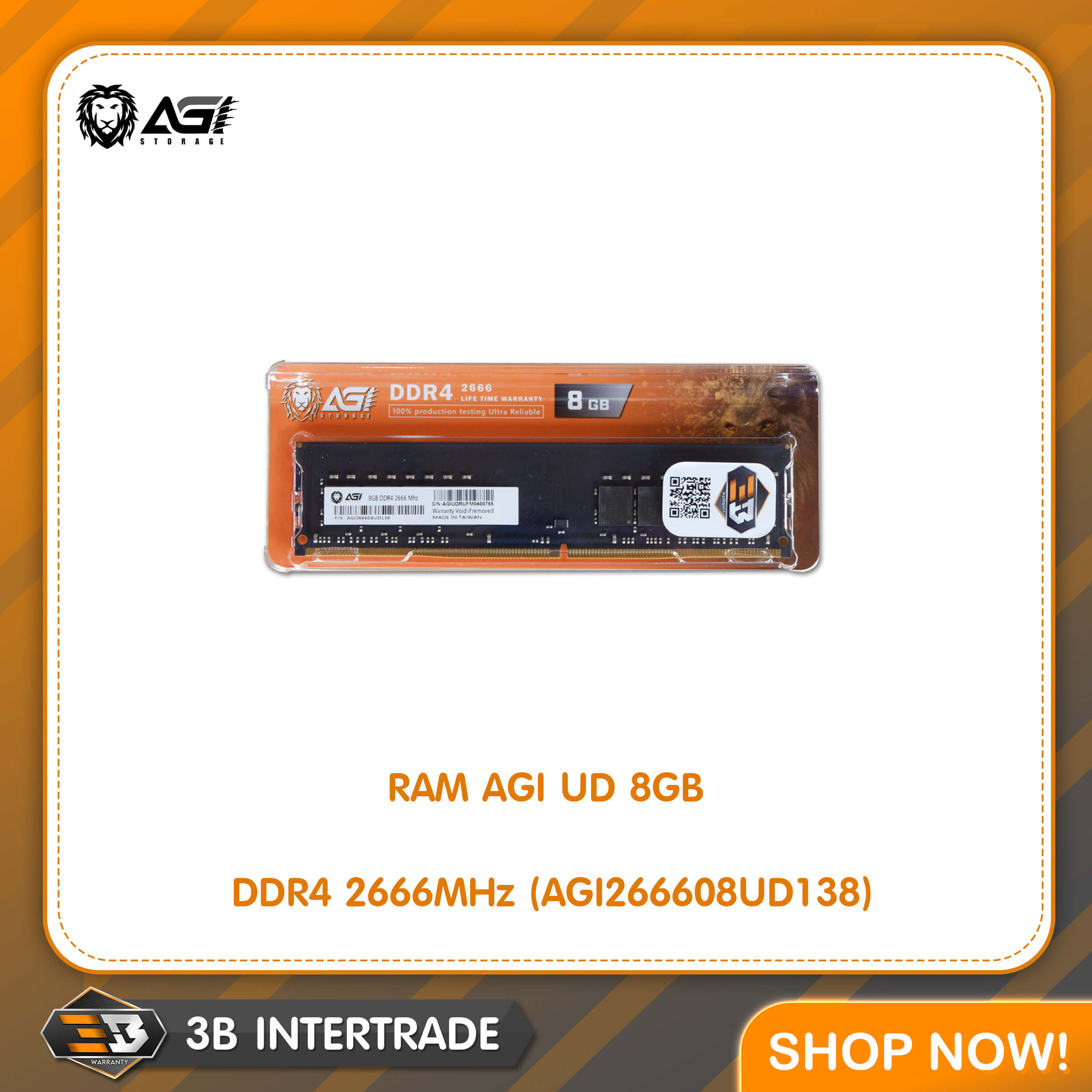 RAM AGI UD 8GB DDR4 2666MHz