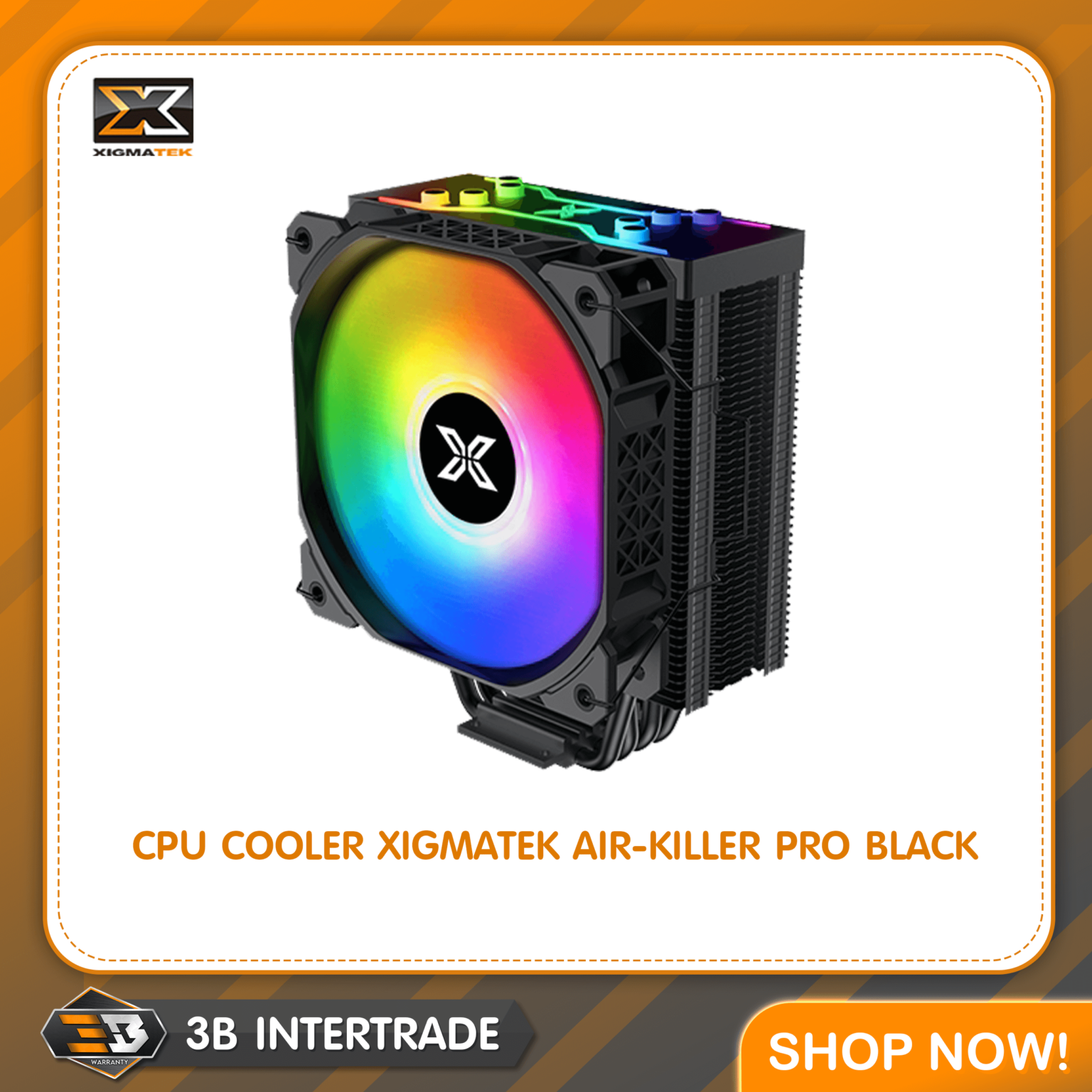 CPU COOLER XIGMATEK AIR-KILLER PRO BLACK (พัดลม CPU)