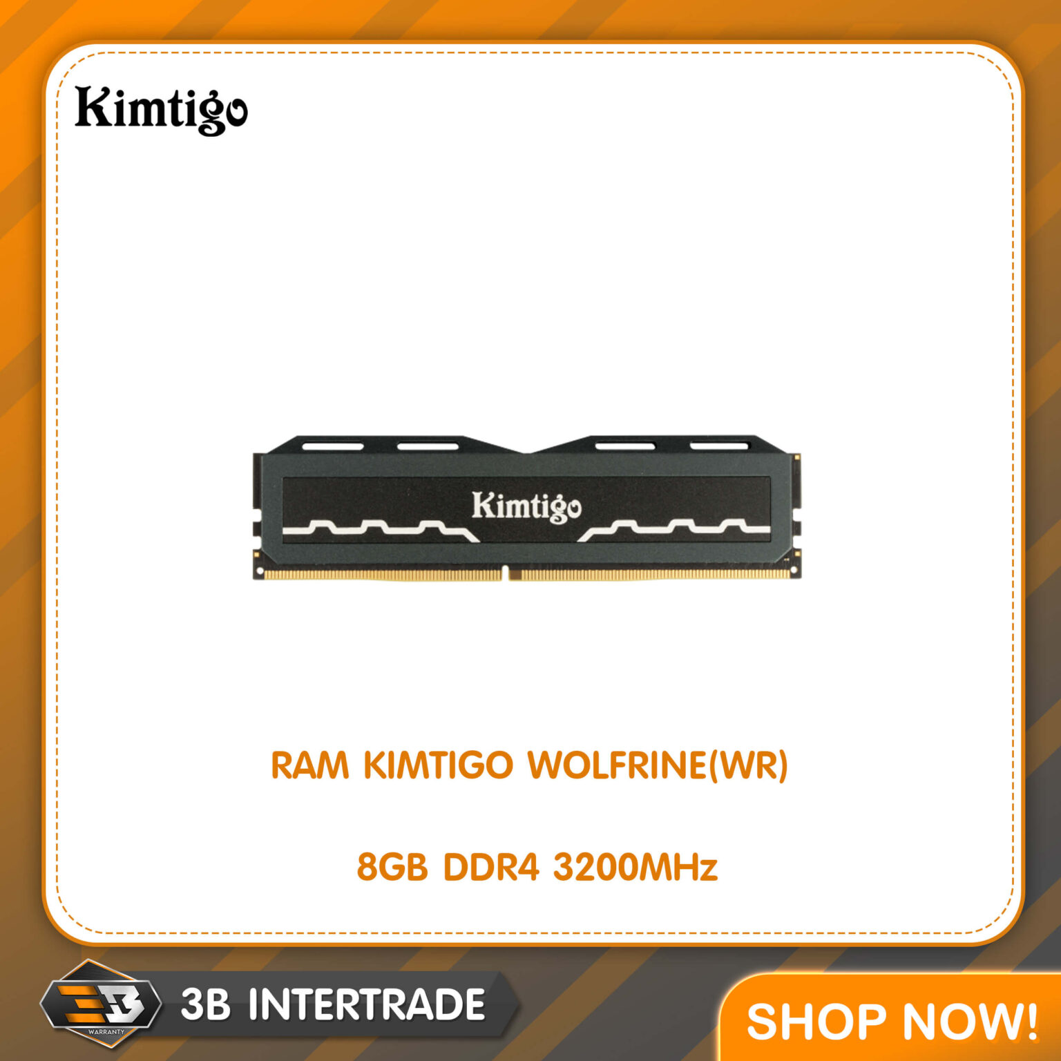 RAM(แรม) KIMTIGO WOLFRINE(WR) 8GB DDR4 3200MHz