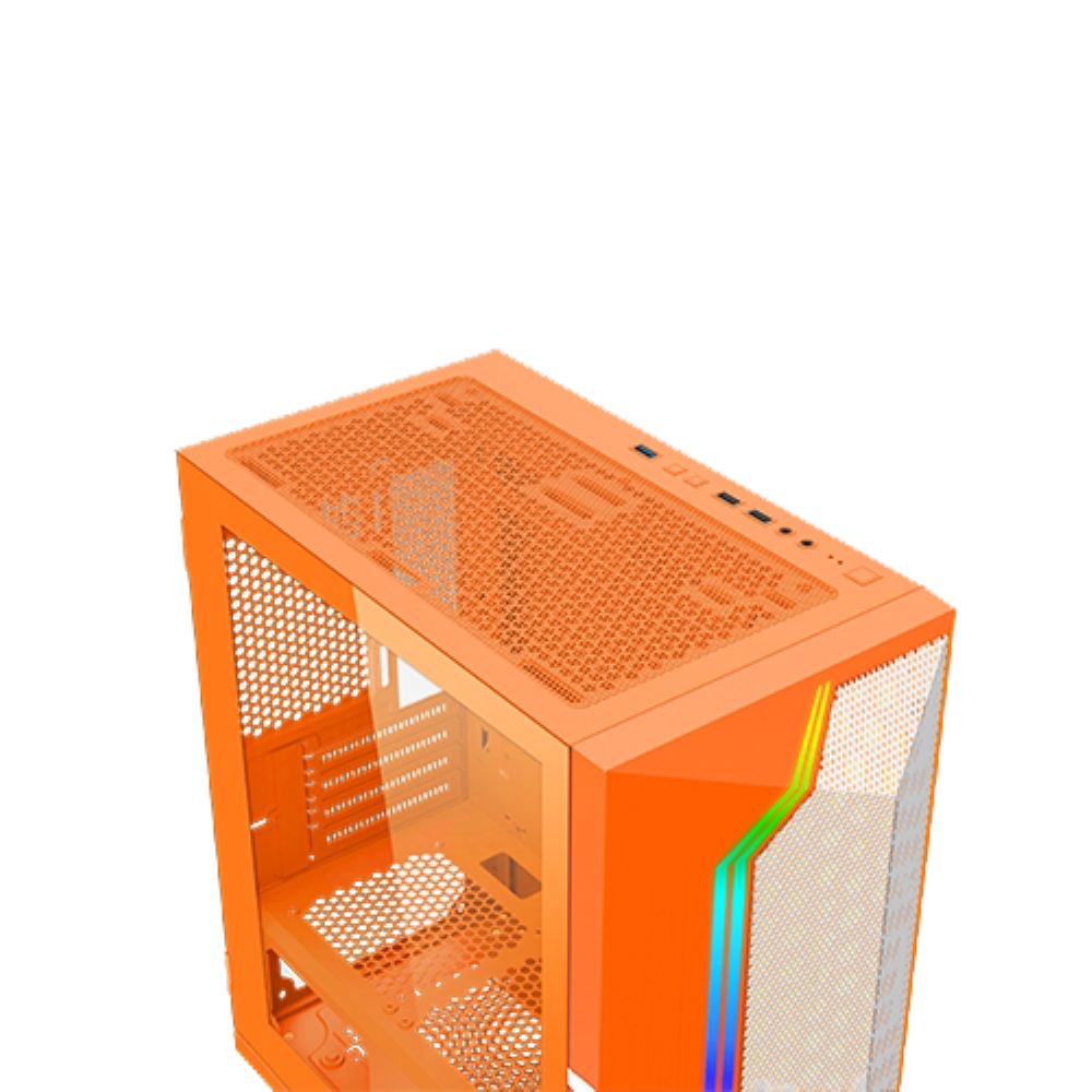 Case Xigmatek Gemini II Orange(Custom) (1)