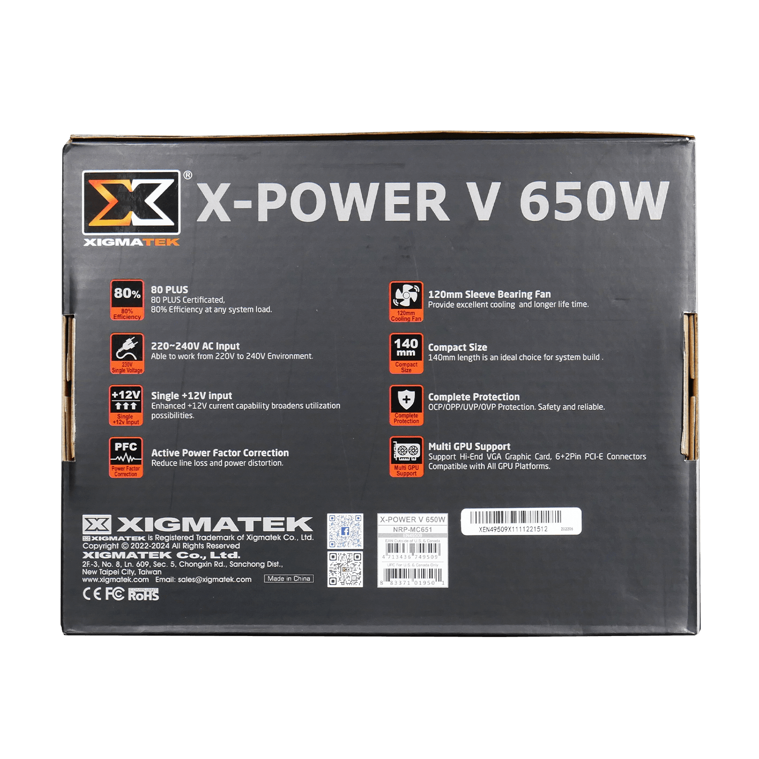 XIGMATEK X-POWER V 650W 80PLUS PSU (5)
