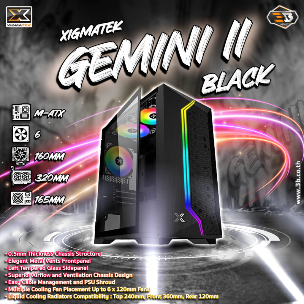 Xigmatek Gemini Black resize