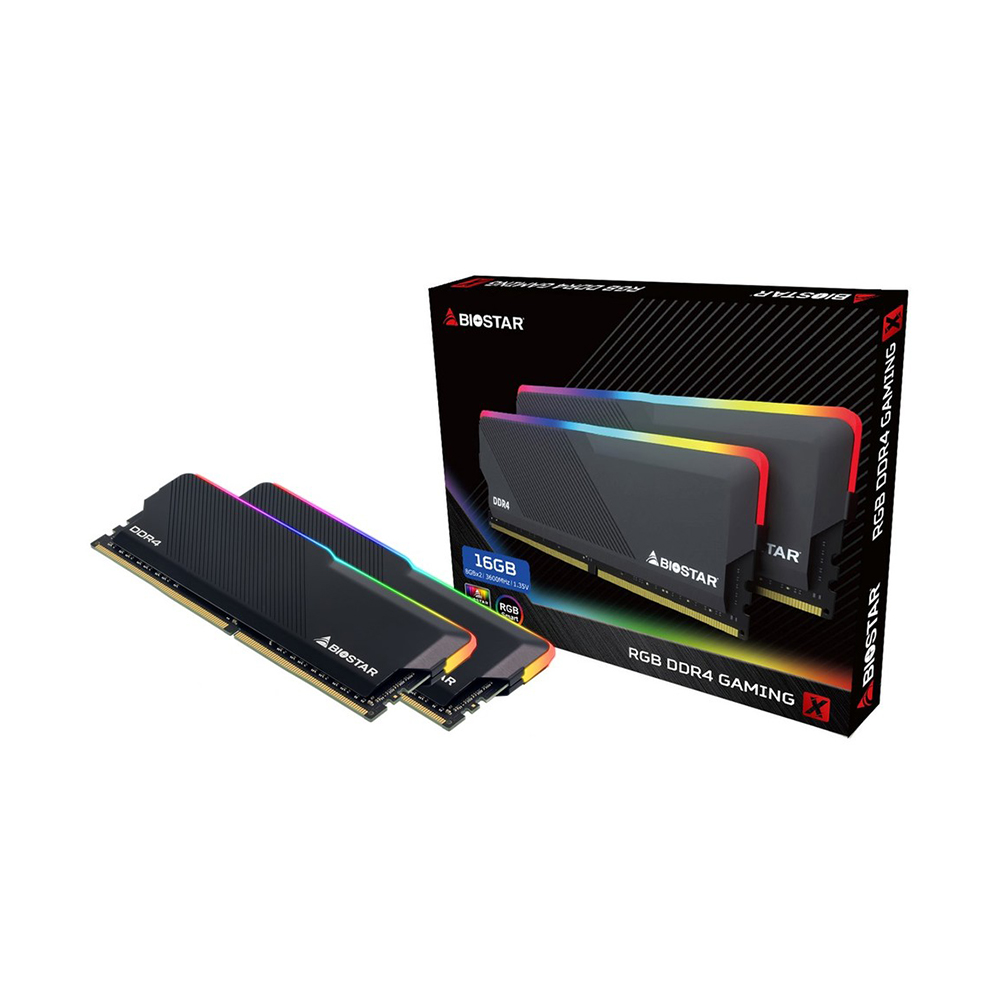 RAM (แรมพีซี) BIOSTAR RGB DDR4 GAMING X 16GB 3600MHz