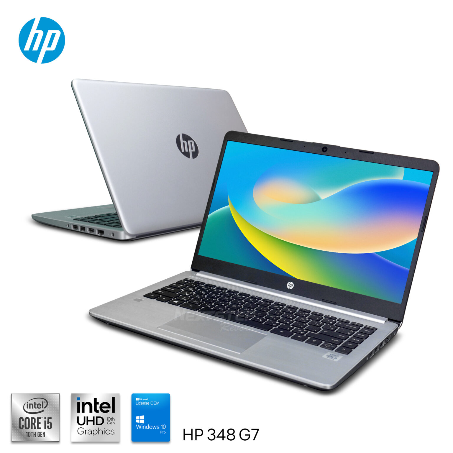 เครื่องเช่า Notebook HP 348 G7 Core i5 10210U Ram 16GB SSD M.2 256 GB intel UHD Display 14″ IPS, FHD